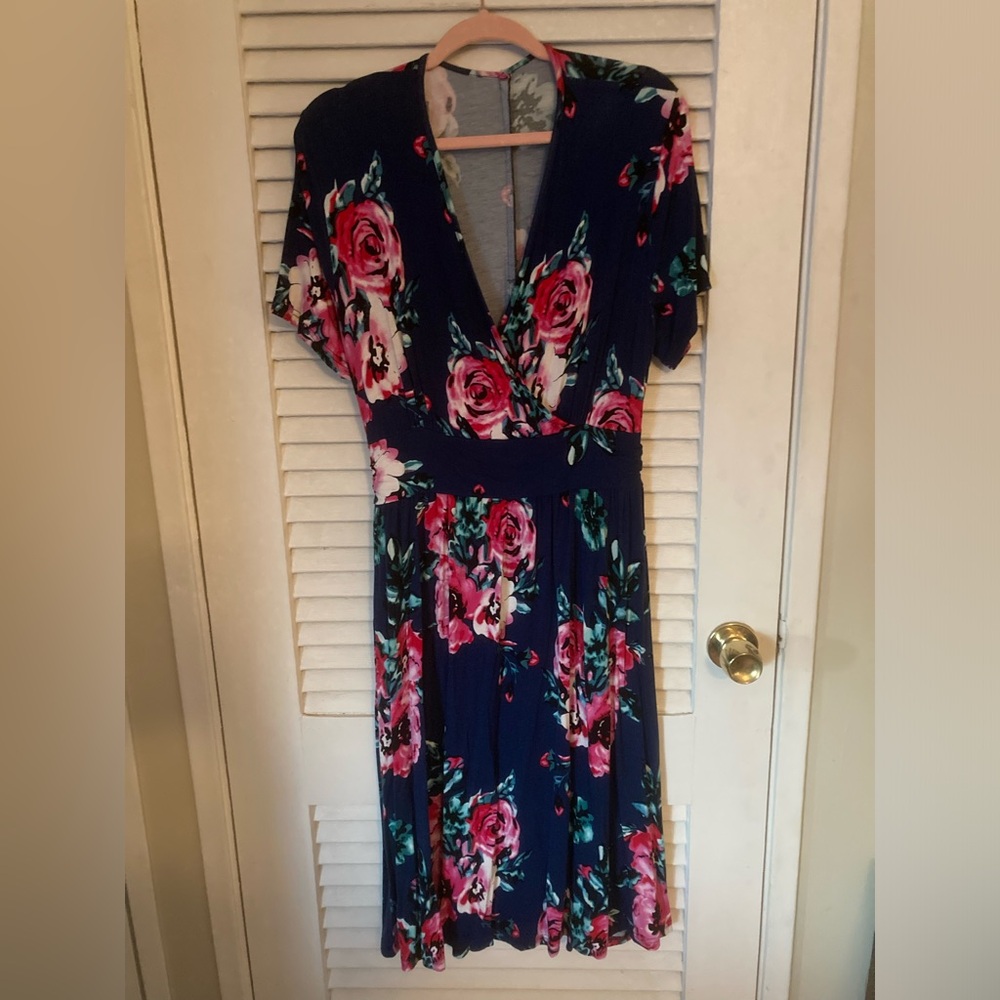 Floral Navy Dress